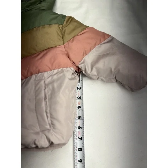 Swiss Tech Toddler Heavyweight Puffer Jacket Size 18m / Purple & Green Multic - Picture 8 of 15